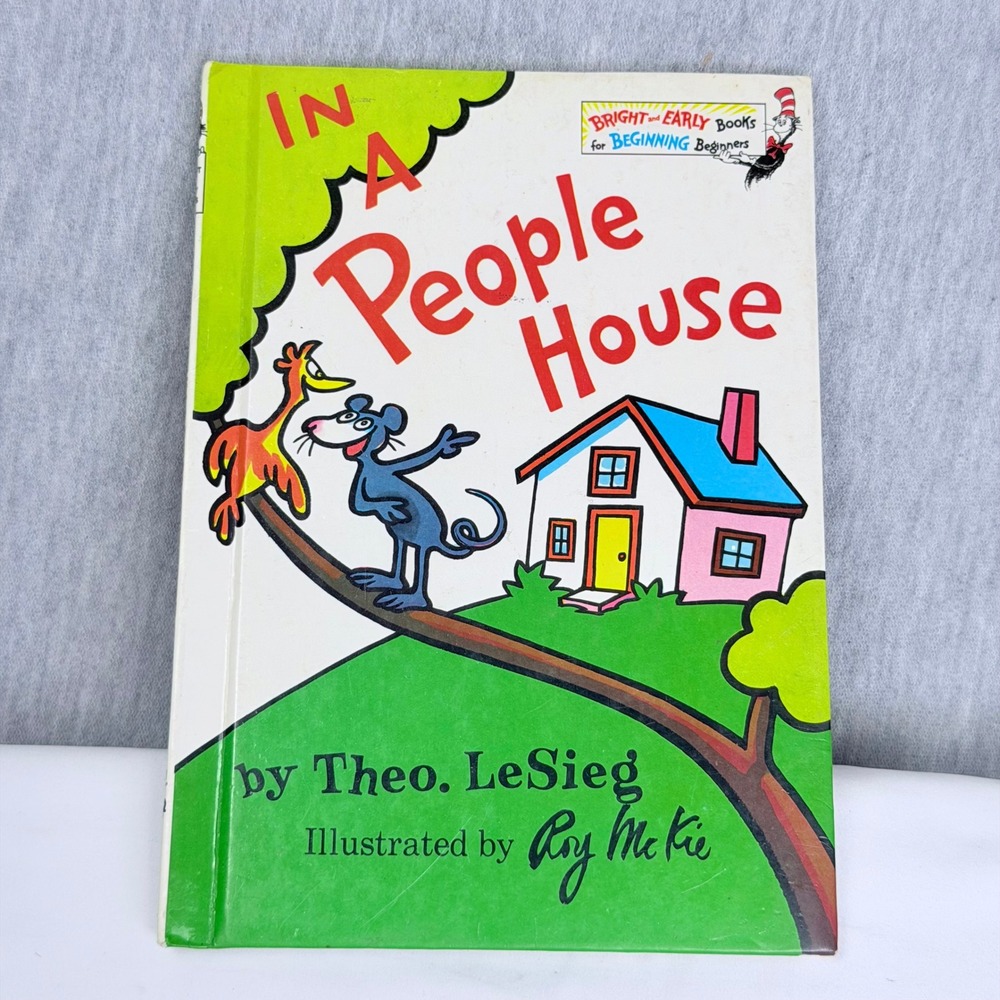 In A People House Theo LeSieg Dr Seuss 1972 Hardcover Bright & Early Book B27